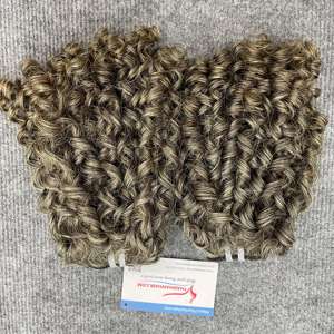 พิกซี่ต่อผมสีเทายาวสั้นยาว12นิ้วผมหยิกไอน้ำ - Product Image 2