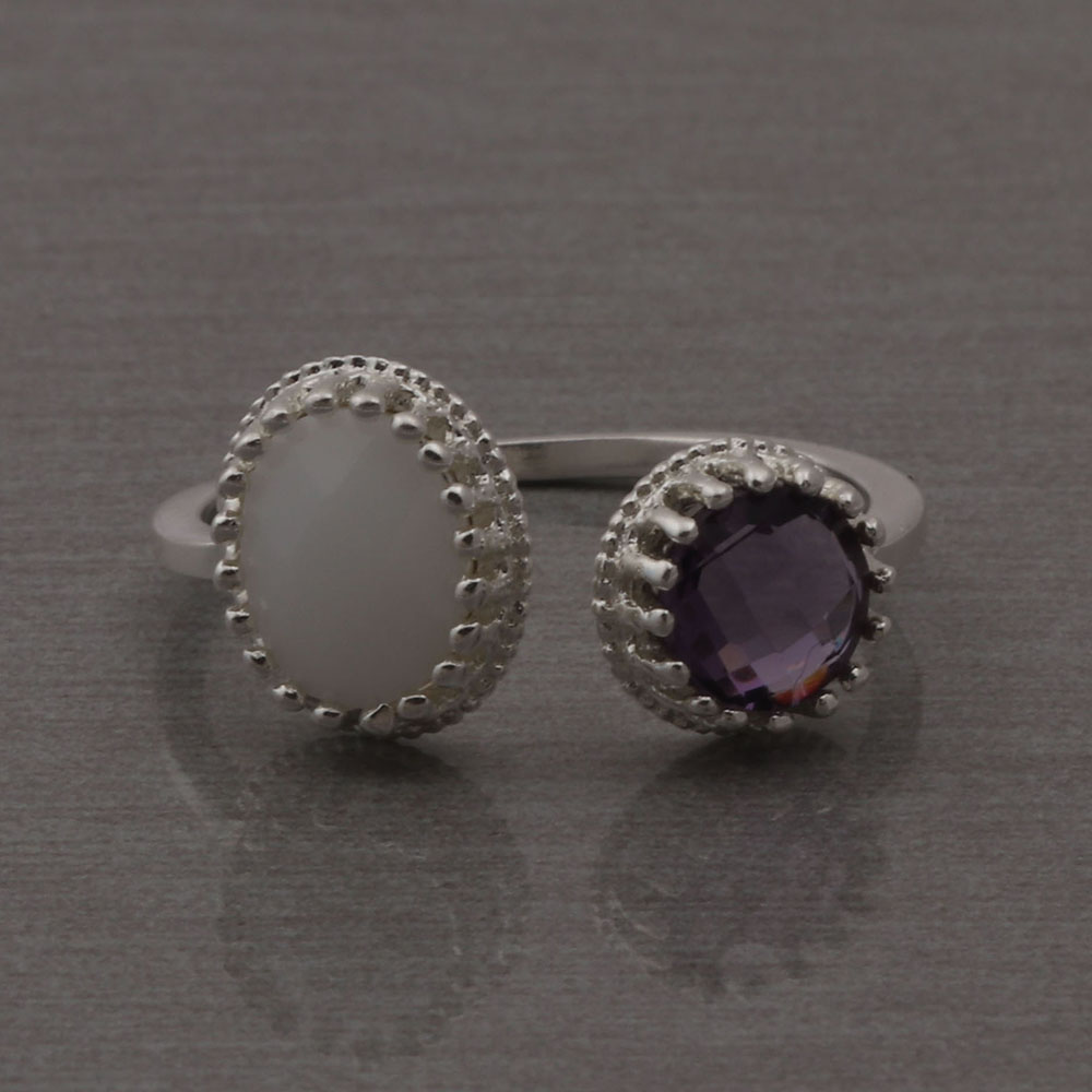 Purple & White