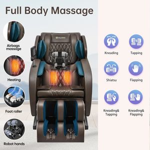 Sillón de Masaje de Cuerpo Completo de Alta Calidad, Tecnología de Gravedad Cero que Ahorra Espacio, Reclinable, Programas Automáticos Únicos, Conexión Bluetooth - Product Image 6
