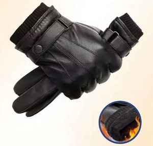 Guantes de Cuero de Moda para Mujer Hechos a Medida, Novedad de Invierno, Guantes de Cuero Vacuno Genuino Resistentes al Viento para Mujer - Product Image 6