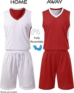 Top Quality Men Reversible Mesh Performance Athletic Basketball Jerseys - Product Image 1