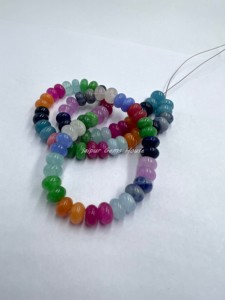 Women's Creative <b>Rainbow</b> Quartz Necklace Multi-Color Candy Stone Jewelry Blue Natural Multi-Color Quartz Making Creative Jewelry - Product Image 3