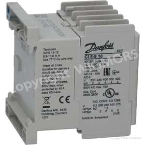 Contactor Danfoss CI 5-9 4,0kW 400V 50/60Hz 037H3504.37 - Product Image 3