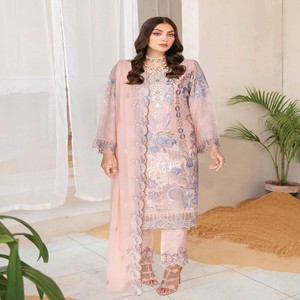 Ramsha ชุดเดรสผ้าชีฟอง3ชิ้นสำหรับงานแต่งงาน - Product Image 2