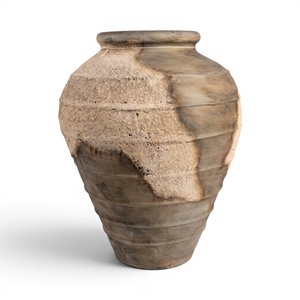 Glazed Clay Large Self-Watering <b>Terracotta</b> Planter <b>Pot</b> with Drainage Hole Rustic Contemporary Design Eco-Friendly 1 Gallon - Product Image 1