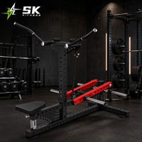 SK Heavy Duty Machine de musculation professionnelle pour exercices de pectoraux assis et debout, à charge libre, équipement de gym pour entraînement pectoral en position debout