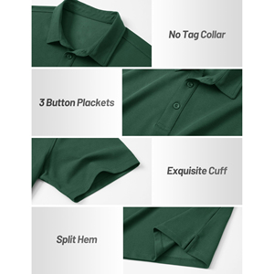 Polo de golf solide 2026 Nouveau design Manches courtes Décontracté Évacuation de l'humidité Jersey léger pour un usage quotidien Polos pour hommes - Product Image 6