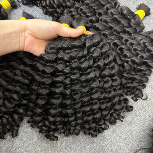 Prix de gros Cheveux bruts Paquets de cheveux bouclés en vrac 100% Vendeurs d'extensions de cheveux humains - Product Image 2