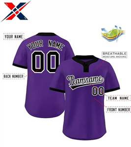 Bel uniforme de baseball en polyester 100% respirant pour l'équipe officielle et match compétitif pour vêtements de softball - Product Image 6