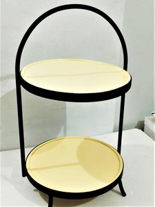 Hot Selling New Arrival VISHAL HANDICRAFT Classic Metal <b>Marble</b> <b>Cake</b> <b>Stand</b> Unique Handmade Decorative Party Tabletop Display - Product Image 4