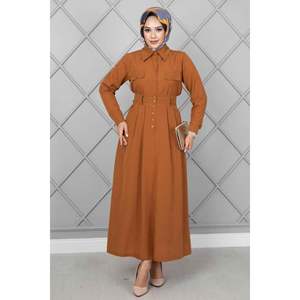 Detalle de bolsillo Falda Traje de 2 piezas Tan - Product Image 2