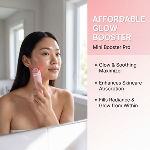 Dropshipping (1 pièce, emballage personnalisé avec logo) Mini Booster Pro rose, appareil de rajeunissement de la peau du visage à micro-courant, outil de beauté portable - Product Image 5