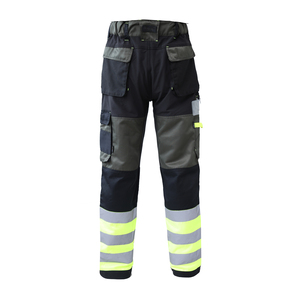 Men's Blue <b>Work</b> <b>Pants</b> <b>Black</b> Reinforced Knees Cargo Pockets Abrasion Resistant Polyester CE Certified Breathable Needle Detection - Product Image 1