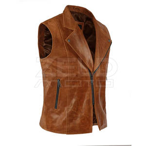 Logo personnalisé Gilet en cuir de haute qualité pour hommes avec fonction respirante Couleur personnalisée en taille adulte pour l'hiver - Product Image 2