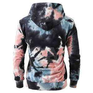 Vêtements d'hiver Hommes Tie Dye Hoodies Couleur unie Hommes Tie Dye Hoodies Fashionable Soft Cotton Men Tie Dye Hoodies - Product Image 2