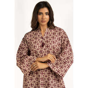 Conjunto Coordinado Crepe Estampado IPST-55066, Estilo Casual, Blusa sin Cuello con Mangas Tres Cuartos - Product Image 6