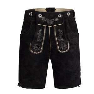 Pantalones Cortos Trachten de Cuero para Hombre, Personalizados, de Alta Calidad, Ecológicos, Antiarrugas, de Cintura Media, con Patrón 3D, Cierre de Botones, Casuales, 2024 - Product Image 6