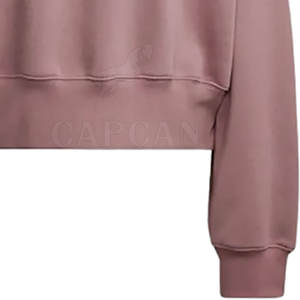 Sweat-shirt court pour femme Matériel de haute qualité Modeste Smart Fancy Sweatshirt Made Custom on Your Logo - Product Image 4