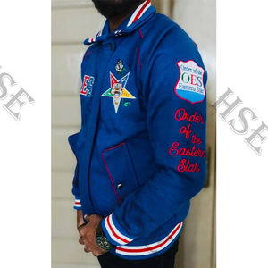 Varsity <b>jackets</b> OES <b>Jackets</b> Masonic latter Women <b>Jacket</b> OES ROYAL BLUE-HSE - Product Image 6