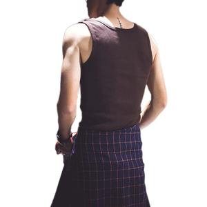 Chaleco de algodón de secado rápido personalizable para hombre, ropa de calle XL estilo, camiseta sin mangas con cuello redondo, camiseta sin mangas - Product Image 2