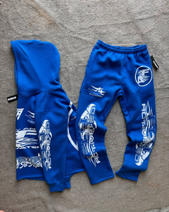 Chándal de gran tamaño 100% algodón tela de alta calidad envío rápido serigrafía servicio OME invierno XL bajo MOQ - Product Image 2