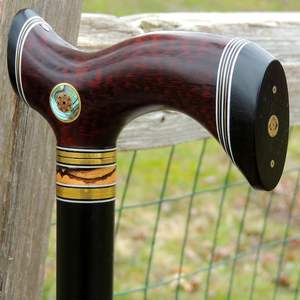 REASONS Price Adjustable Wooden Cane with Multiple Knots Strong Wooden Walking <b>Stick</b> for Elders by Standard International - Product Image 6