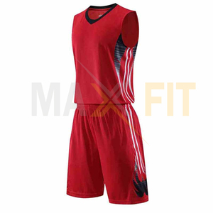 เสื้อเจอร์ซีย์บาสเก็ตบอลพิมพ์ซับลิเมชันตามสั่งโดย Maxfit เครื่องแบบนักศึกษาไซส์ใหญ่พิเศษ - Product Image 5