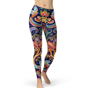 Nouvelle mode vêtements de sport en fibre de bambou de compression à taille haute pantalons de yoga minces pour femmes pour entraînement personnalisé et leggings de course - Product Image 5