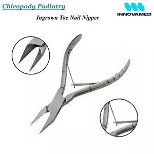 Instrumentos de Podología Manicura y pedicura Kit de Cirugía de uñas de los pies Juegos de instrumentos de Podología de acero inoxidable - Product Image 2