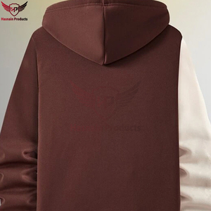 Sweat à capuche thermique zippé colorblock à imprimé bicolore et tropical pour hommes sans t-shirt Multicolore Casual Wear Drawstring - Product Image 5