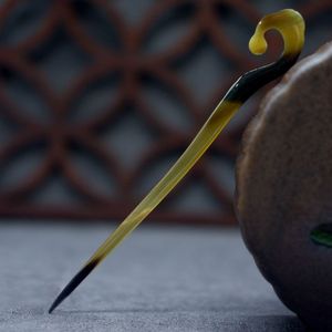 คลิปหนีบผมควายฮอร์นสำหรับแต่งผมทำมือทำจากธรรมชาติอุปกรณ์เสริมทรงผม - Product Image 3