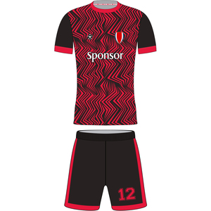 Ensembles de maillots de football club personnalisés nouveau design uniforme d'équipe pour adultes impression numérique 100% polyester maillot de football à séchage rapide - Product Image 1