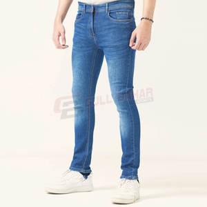 กางเกงยีนส์ผู้ชายทรงสลิมฟิตปกติมีกระเป๋าและกางเกงยีนส์ทรงสลิมฟิตสำหรับผู้ชายซักได้ - Product Image 4