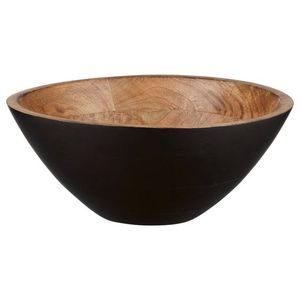Precio asequible, ensaladera de madera decorativa de esmalte hecha a mano, cuenco de madera de mango de diseño impreso personalizable para uso multiusos - Product Image 3