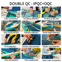 Planche de surf Ridewave personnalisée de haute qualité planche à pagaie debout OEM gonflable en PVC ISUP planche à pagaie prix de gros