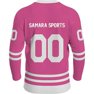 Logotipo personalizado OEM y ODM Factory Jersey Team Canada Árbitro Entrenamiento Ropa de hockey sobre hielo Camiseta de hockey sobre hielo personalizada en Pakistán - Product Image 2