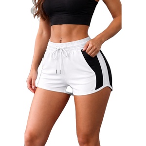RTS Gym Shorts for Women 140gsm 100% Cotton High Breathable Comfortable <b>Elastic</b> Casual Bermuda Shorts | Samavia OEM Wholesale - Product Image 1