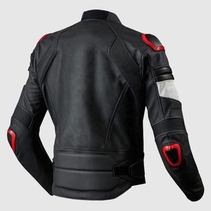 Chaqueta de Motociclista de Cuero Profesional para Hombre con Cuello Alto y Logotipo Frontal, Diseño Ecológico, Ligero y Personalizable - Product Image 2