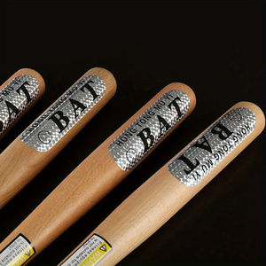 Bate de Béisbol Profesional de Madera de Haya Maciza de Alta Calidad, Equipo Deportivo de Madera Dura para Entrenamiento Familiar, Bate de Softbol de Calidad - Product Image 2