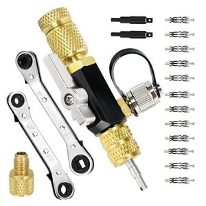 Herramienta de Extracción de Válvulas Schrader Neumáticas para HVAC, de Latón, Doble Tamaño 1/4" y 5/16", <span class=keywords><strong>Mega</strong></span> Flow, Clasificación de Vacío de 20 Micras - Product Image 2