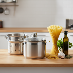 หม้อสปาเก็ตตี้ฝาแก้ว 6.5 ลิตร 24 ซม. สแตนเลส ชุด 3 ชิ้น - Product Image 2