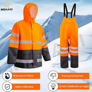 Traje Impermeable para Hombre y Mujer, Ropa Impermeable Resistente, Chaqueta Reflectante para Pesca, Trabajo al Aire Libre, Impermeables - Product Image 5
