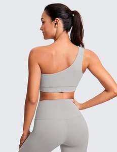 Soutien-gorge de sport d'entraînement sexy respirant à faible impact et couleur contrastée avec logo personnalisé en gros - Product Image 3