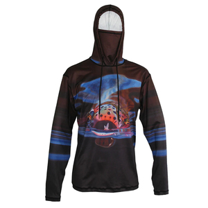 Sweat à capuche de pêche imprimé personnalisé avec logo, évacuation de l'humidité durable et confortable, améliore votre meilleure expérience de pêche - Product Image 1