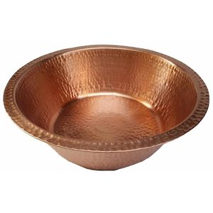 Bol en cuivre pur fabriqué à la main de bonne qualité pour la cuisine et la vaisselle, prix de gros d'Inde - Product Image 4