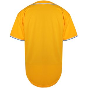 เสื้อเบสบอลมีกระดุมสำหรับผู้ชายเสื้อกีฬาระบายอากาศได้ดีมีโลโก้ชื่อและหมายเลขดีไซน์ใหม่ - Product Image 2