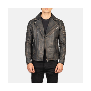 Veste en cuir de mouton véritable pour hommes Vestes en cuir de moto Multi Color Men Super High Quality Material Sustainable Stylish - Product Image 1