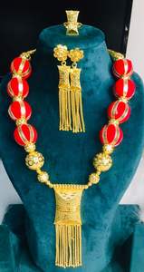 Latest Design <b>Blue</b> Crystal DDP Wedding Fashion Jewelry Sets Best Buy From India Ready to Ship to UK France & USA Parties Gifts - Product Image 6