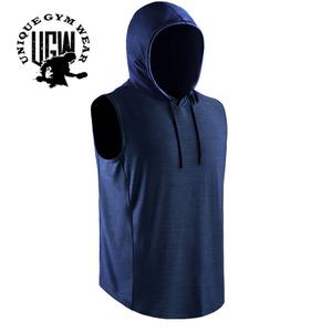 Latest Styles Men's Sleeveless Hooded <b>Gym</b> <b>Hoodies</b>-Custom High Quality Fleece Eco-Friendly Quick Dry UNIQUE <b>GYM</b> WEAR - Product Image 1