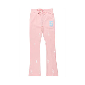 2024 nouveauté Logo personnalisé Flare empilé pantalons de survêtement/coton polaire hommes Streetwear survêtement pantalon pour vêtements de rue - Product Image 2